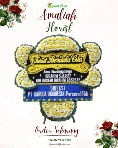 Papan Bunga Duka di Sogan