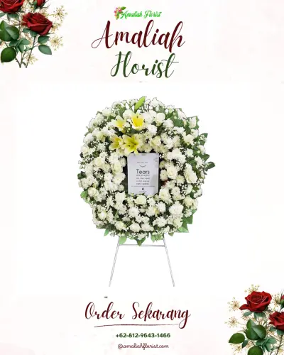 Krans Bunga Duka Cita di Sogan